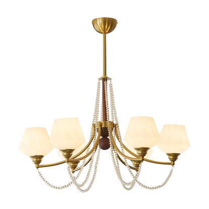Evora Chandelier - Elegant Crystal Design with Adjustable Height & Dim