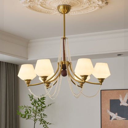 Evora Chandelier - Elegant Crystal Design with Adjustable Height & Dim