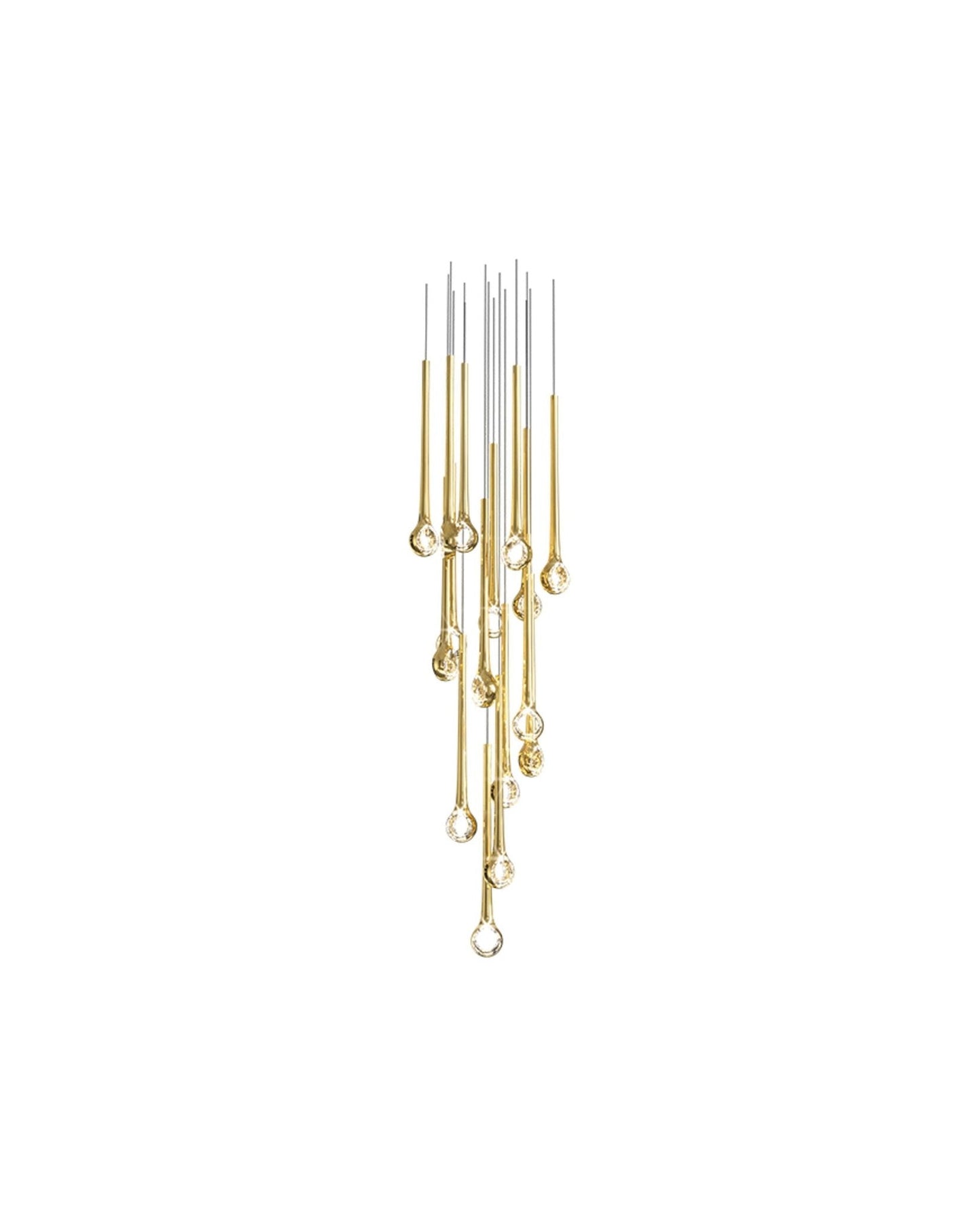 Elegant Eyelet Chandelier - Adjustable Height, Crystal Accents