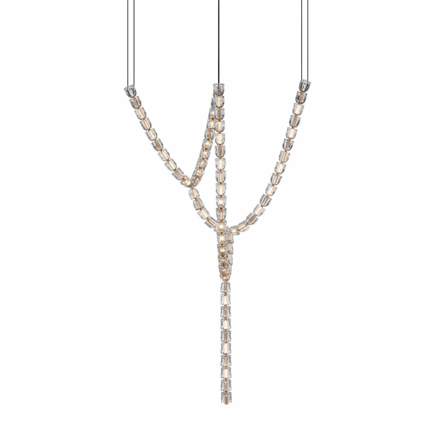 Gabriel Gold Chandelier - Elegant Design with Adjustable Brightness