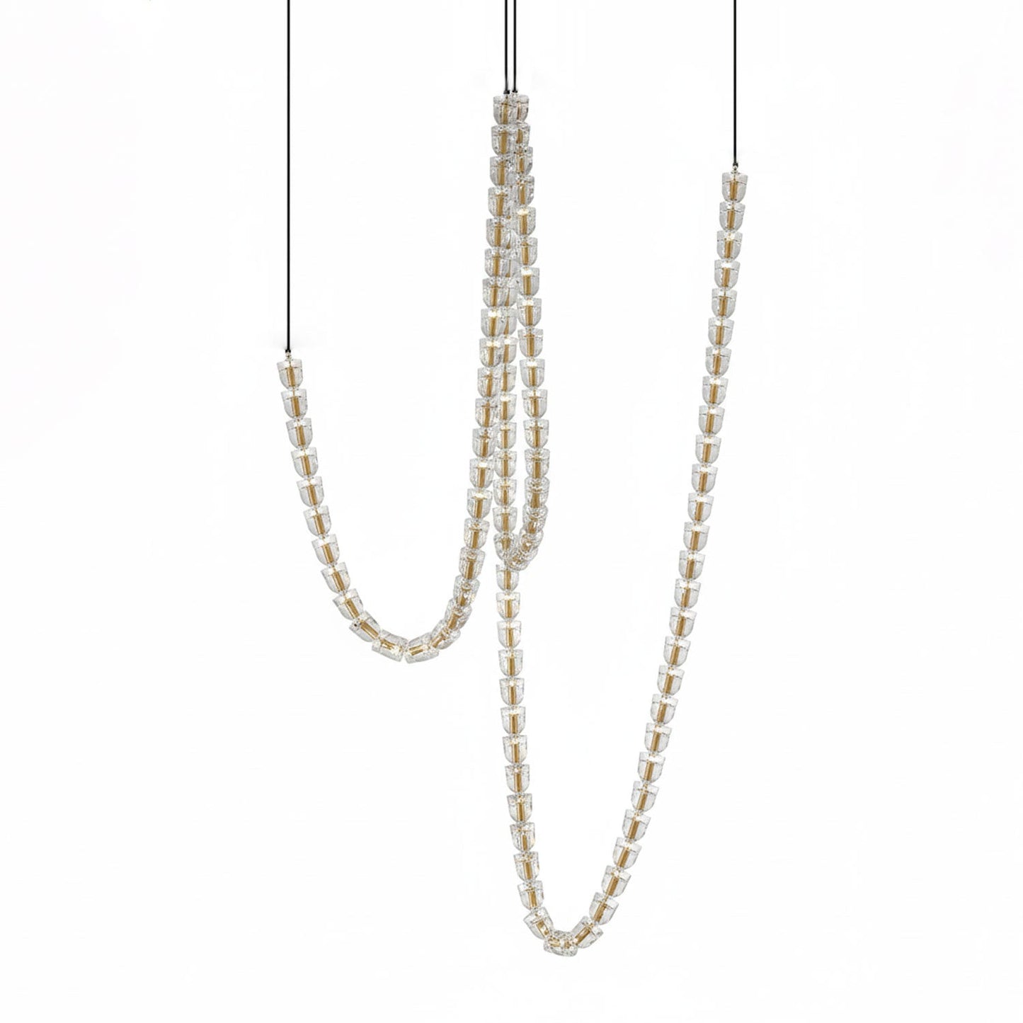 Gabriel Gold Chandelier - Elegant Design with Adjustable Brightness