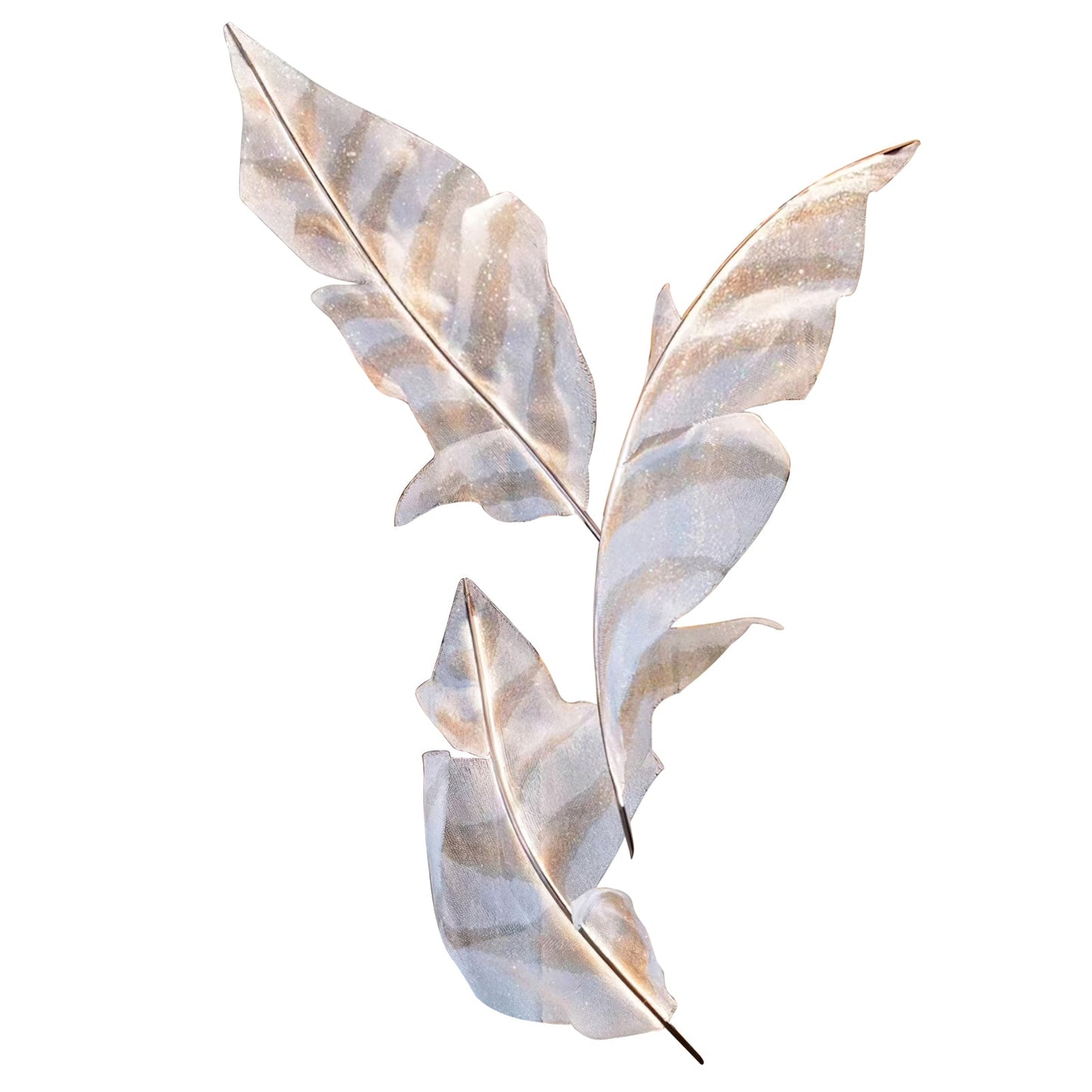Falling Leaves Glass Chandelier - Elegant Design with Adjustable Heigh