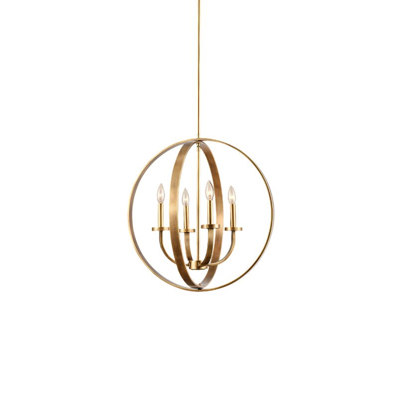 Rustic Farmhouse Lantern Chandelier with Adjustable Height & Warm Glow