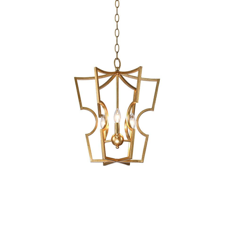 Rustic Farmhouse Lantern Chandelier with Adjustable Height & Warm Glow