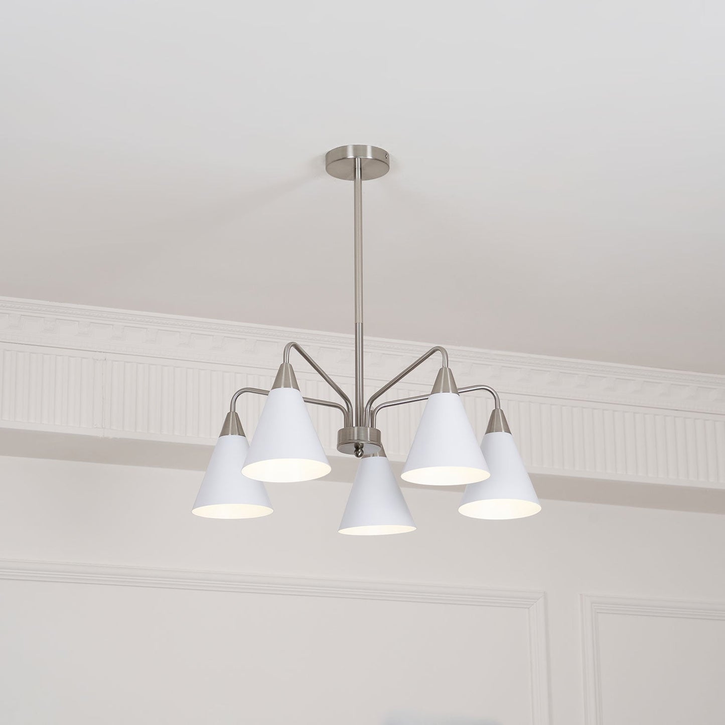 Elegant Cono Chandelier - Adjustable Brightness & Energy Efficient Des