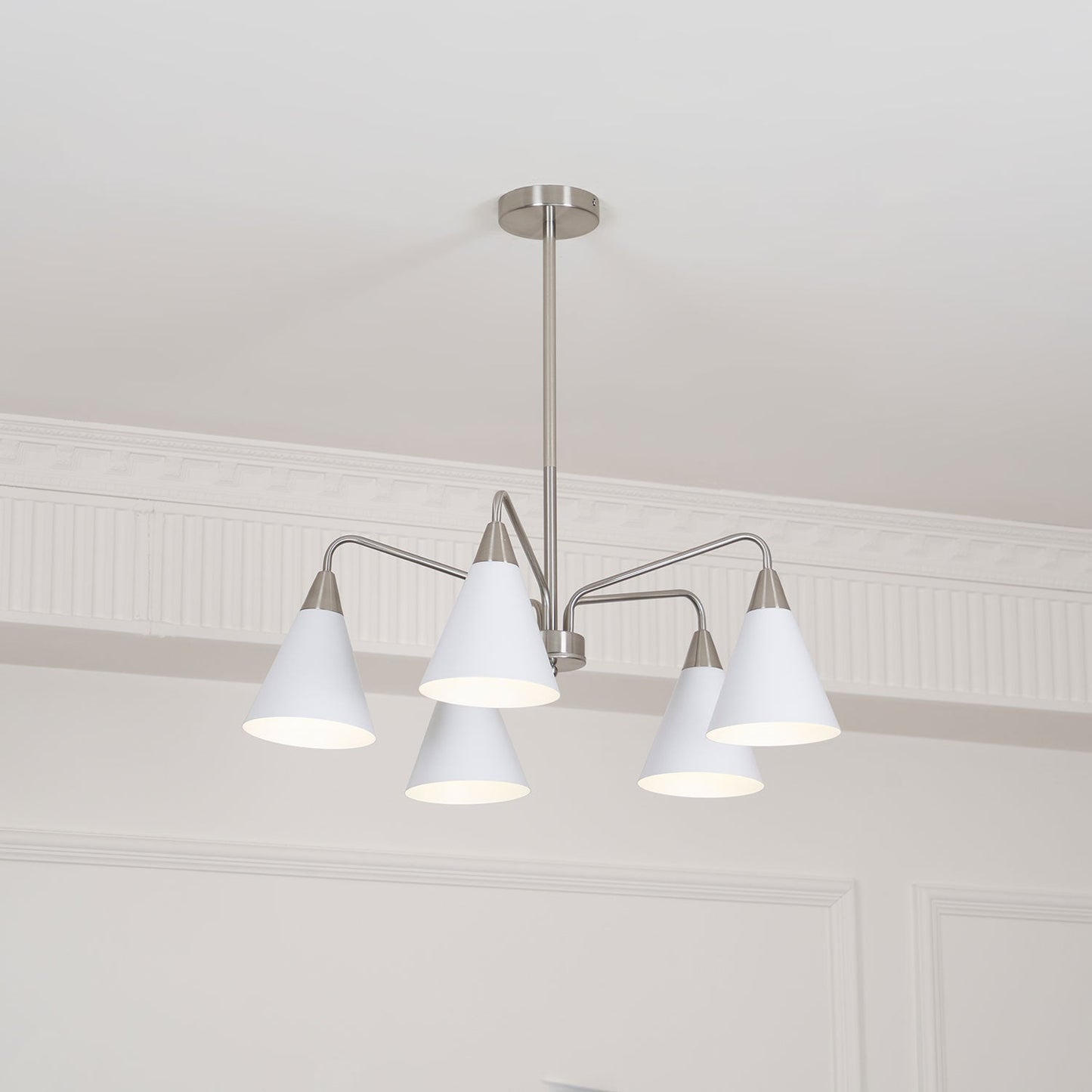 Elegant Cono Chandelier - Adjustable Brightness & Energy Efficient Des