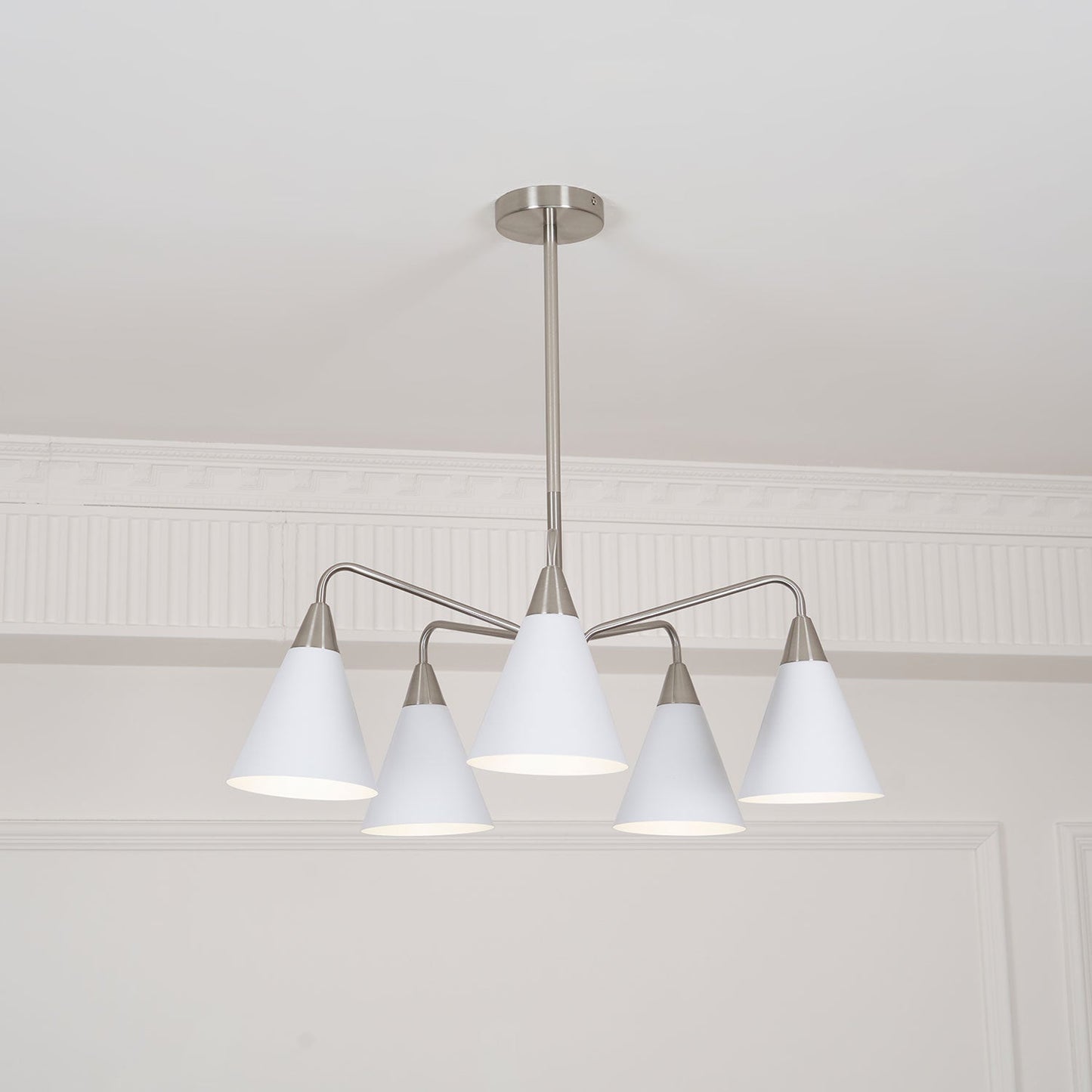 Elegant Cono Chandelier - Adjustable Brightness & Energy Efficient Des