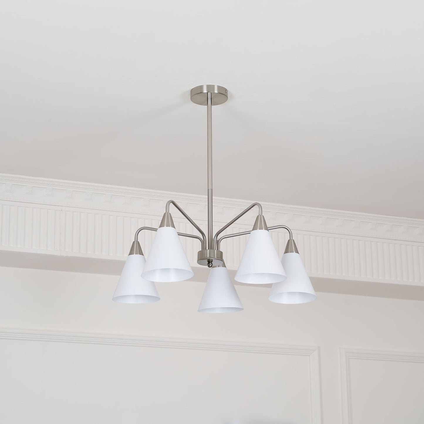 Elegant Cono Chandelier - Adjustable Brightness & Energy Efficient Des