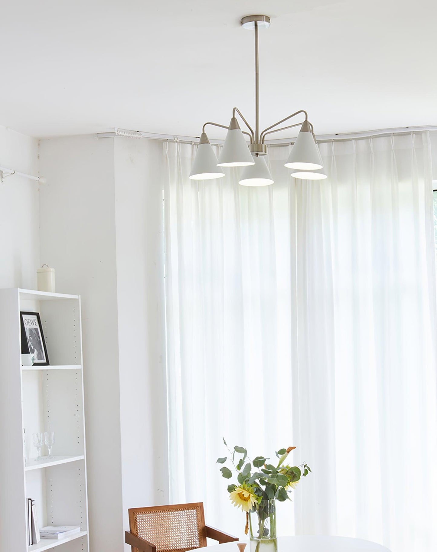 Elegant Cono Chandelier - Adjustable Brightness & Energy Efficient Des