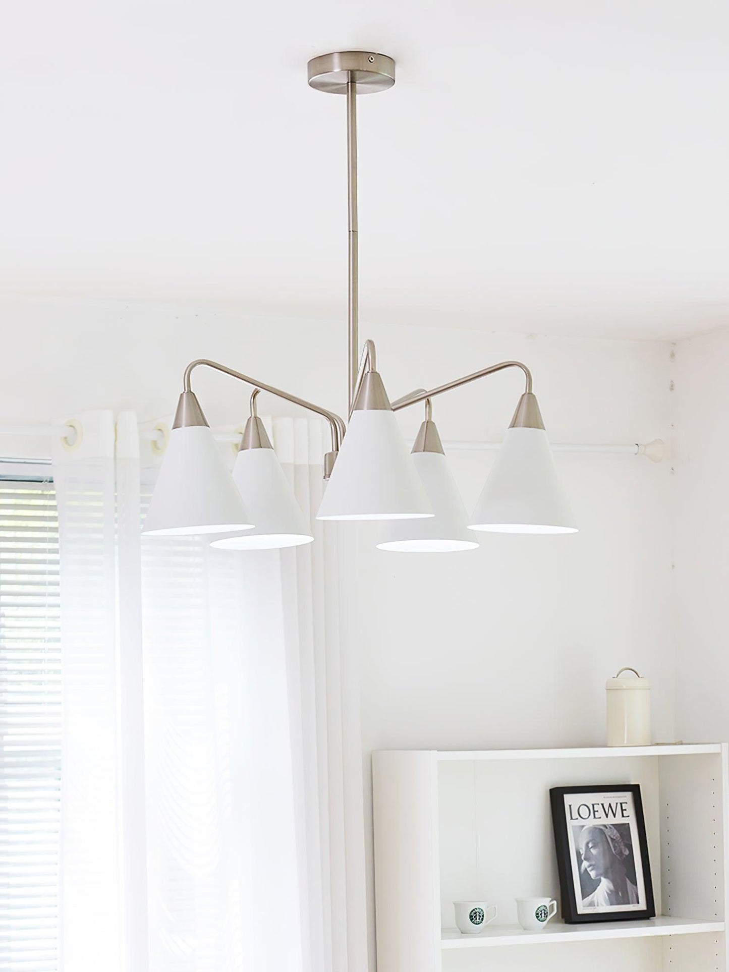 Elegant Cono Chandelier - Adjustable Brightness & Energy Efficient Des