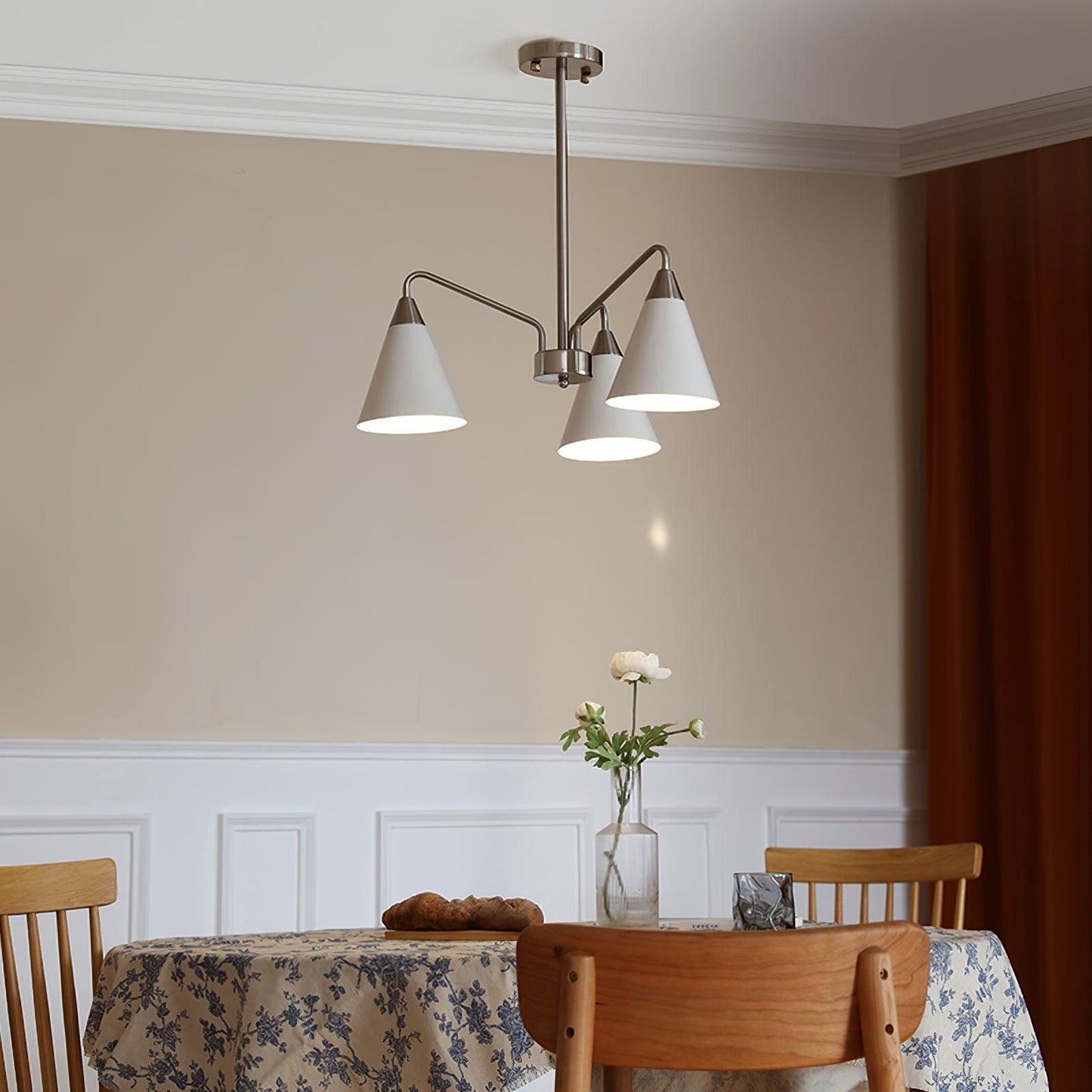 Elegant Cono Chandelier - Adjustable Brightness & Energy Efficient Des