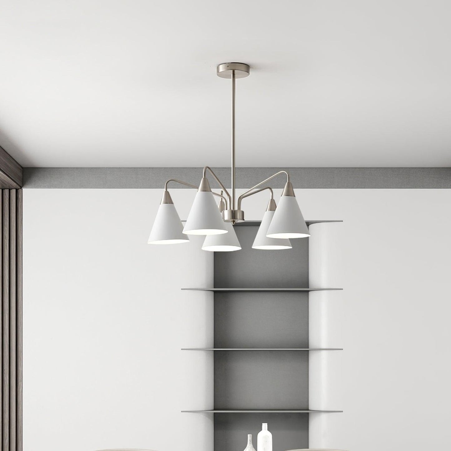Elegant Cono Chandelier - Adjustable Brightness & Energy Efficient Des