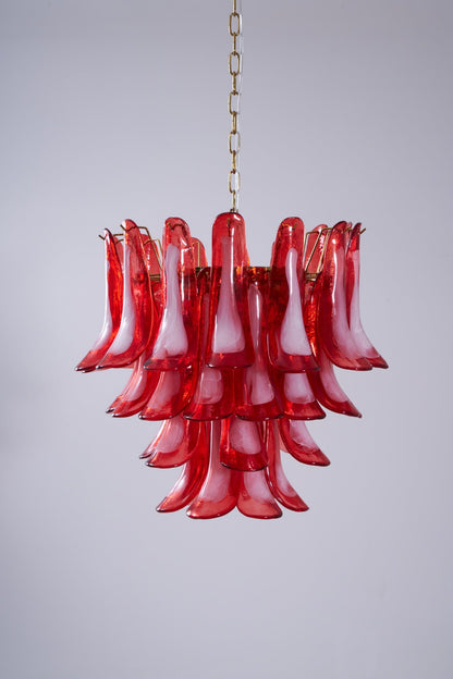 Fiametta Elegant Glass Chandelier - Adjustable Height, Crystal Accents