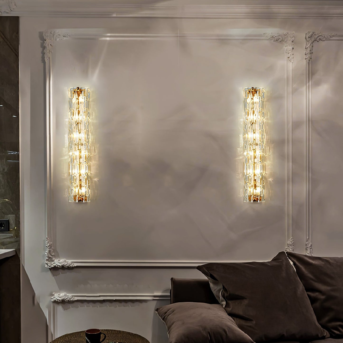 Elegant Fine Art Sconce with Adjustable Brightness and Energy-Efficien