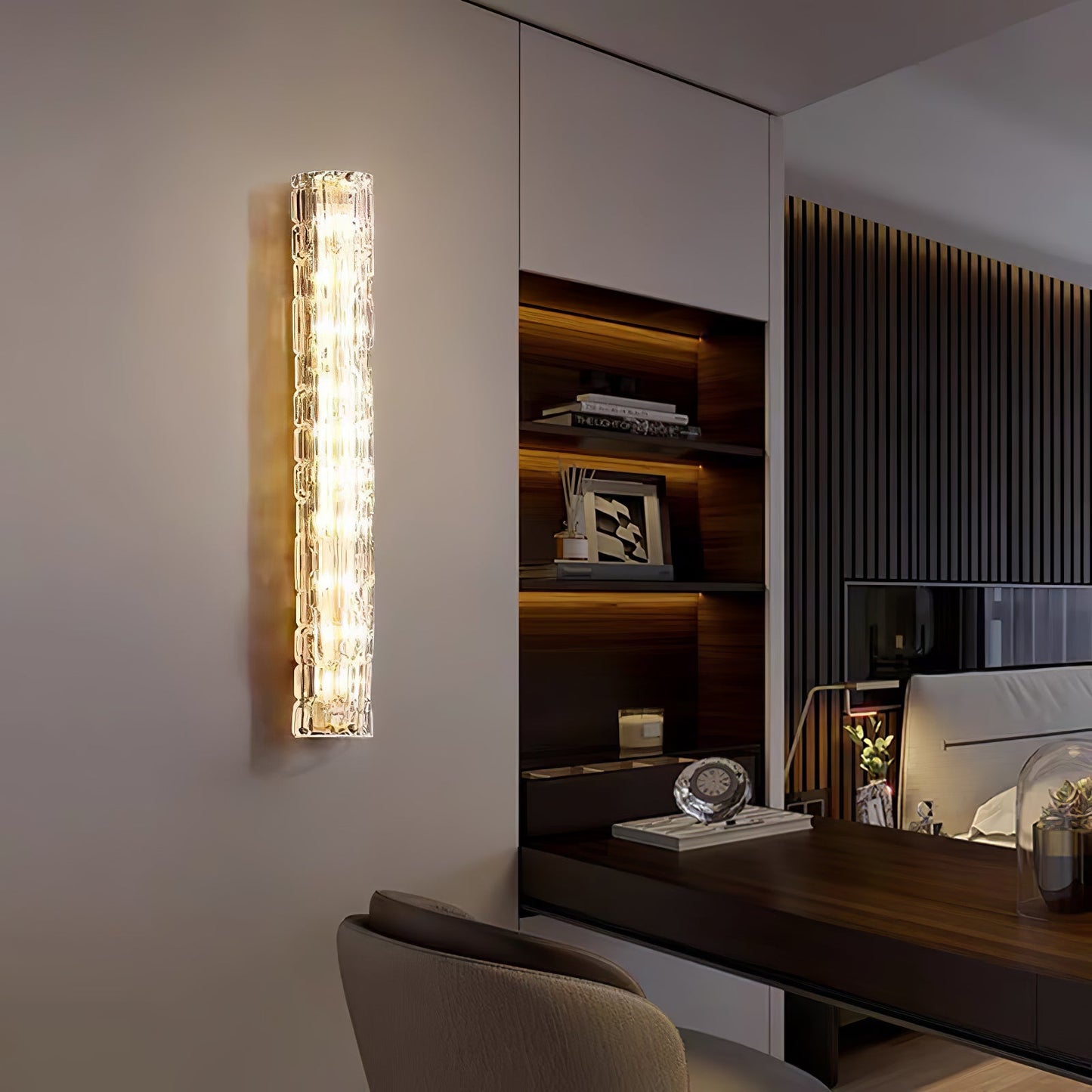 Elegant Fine Art Sconce with Adjustable Brightness and Energy-Efficien