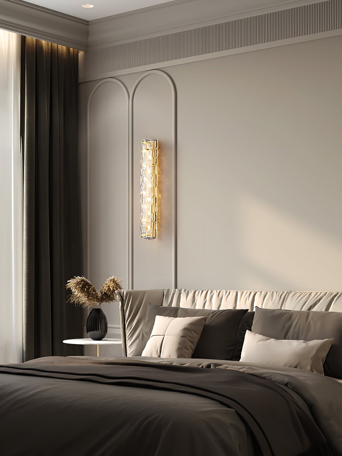 Elegant Fine Art Sconce with Adjustable Brightness and Energy-Efficien