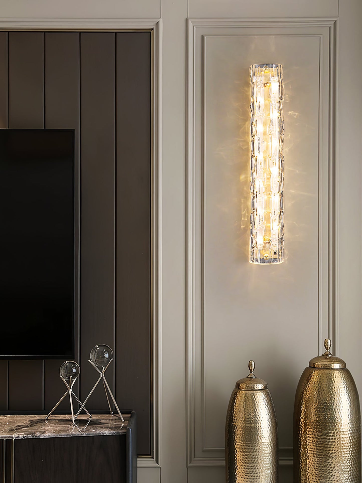 Elegant Fine Art Sconce with Adjustable Brightness and Energy-Efficien