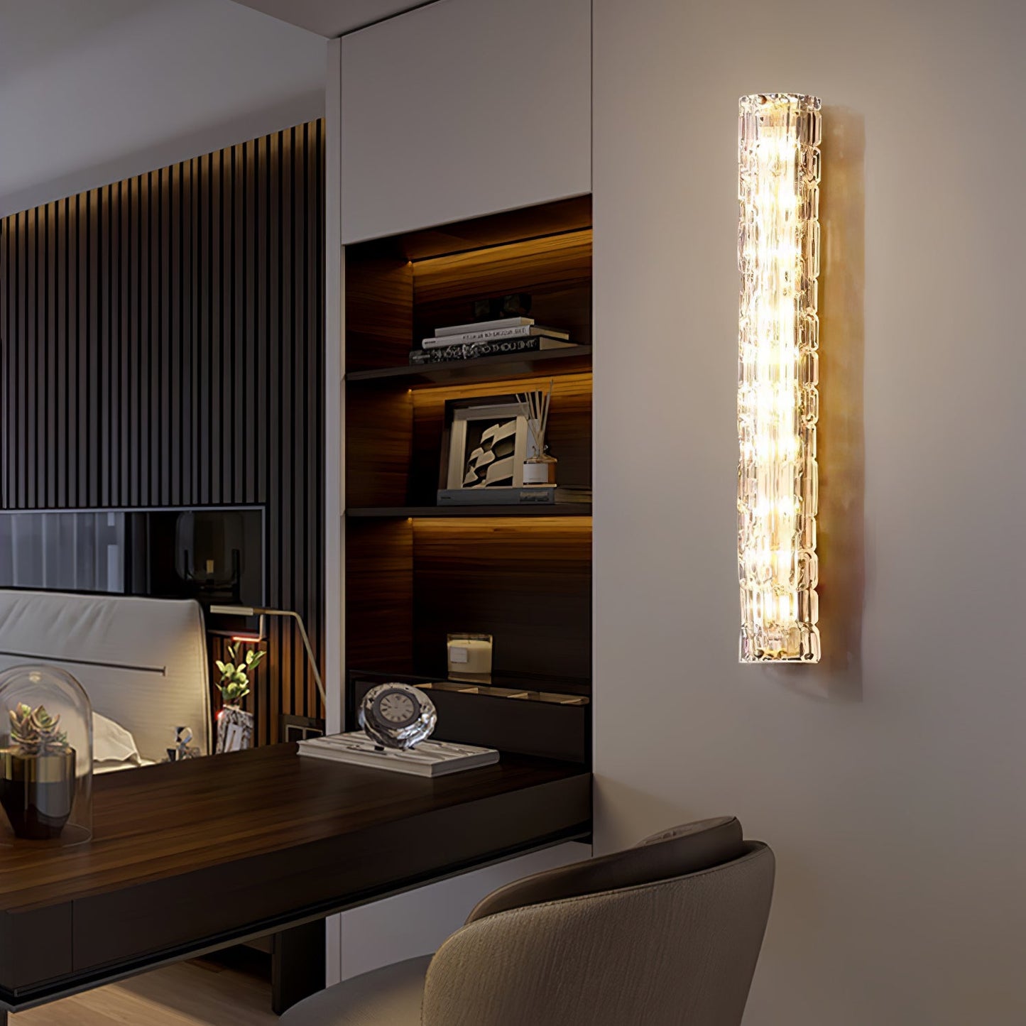 Elegant Fine Art Sconce with Adjustable Brightness and Energy-Efficien