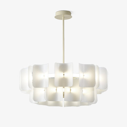 Fingerprint-Activated Chandelier with Dimmable LED Lights and Elegant