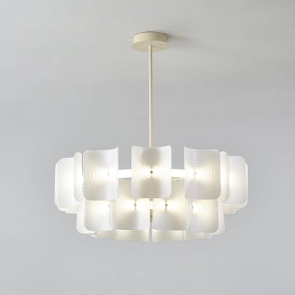 Fingerprint-Activated Chandelier with Dimmable LED Lights and Elegant