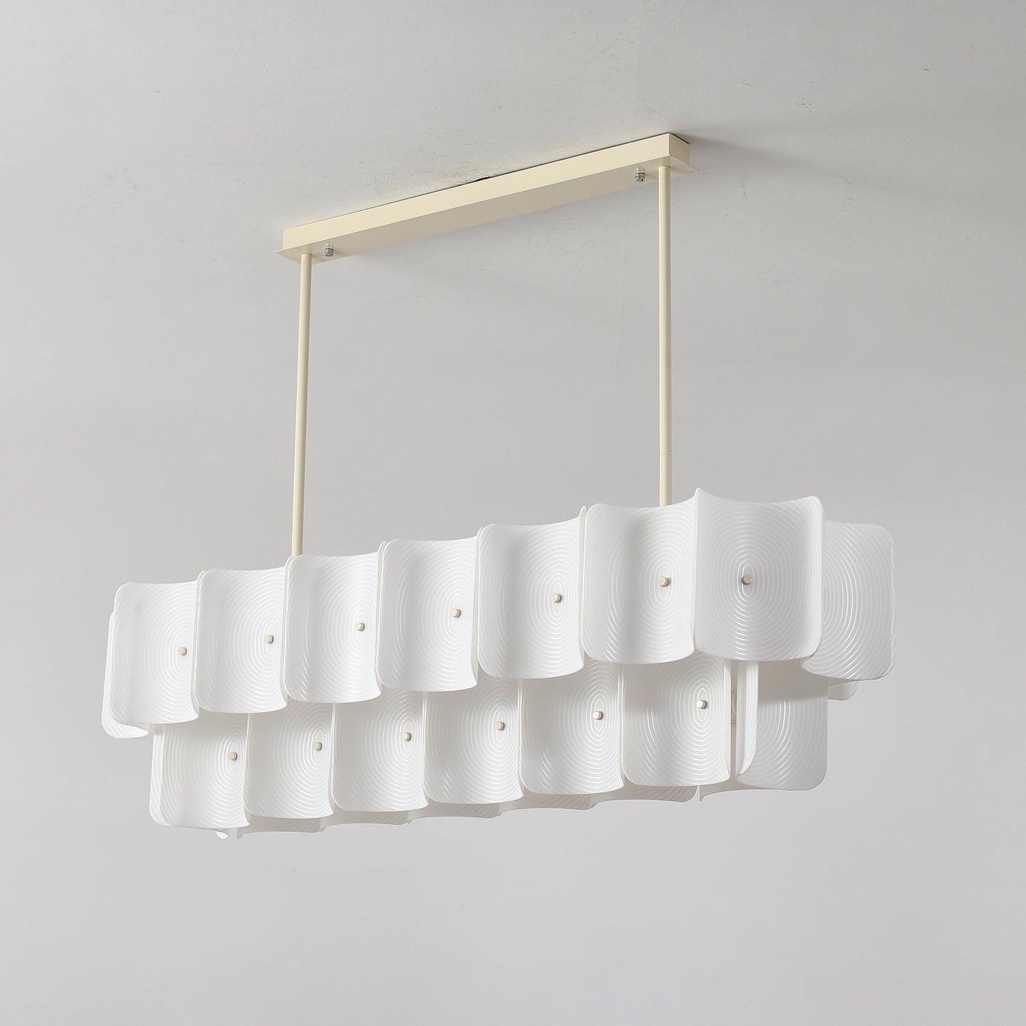 Fingerprint-Activated Chandelier with Dimmable LED Lights and Elegant
