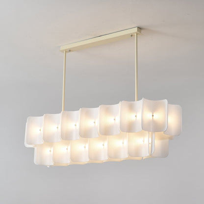 Fingerprint-Activated Chandelier with Dimmable LED Lights and Elegant