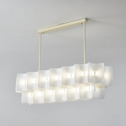Fingerprint-Activated Chandelier with Dimmable LED Lights and Elegant