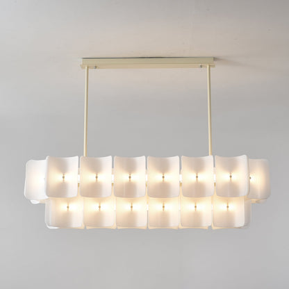 Fingerprint-Activated Chandelier with Dimmable LED Lights and Elegant