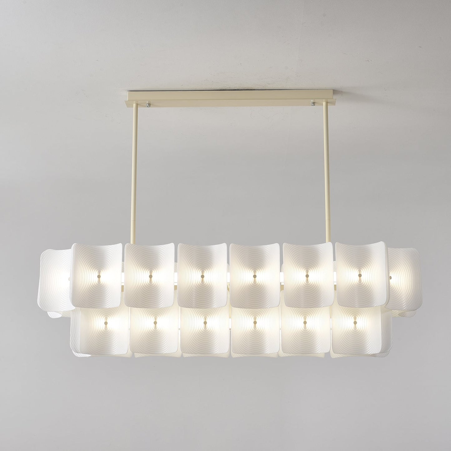 Fingerprint-Activated Chandelier with Dimmable LED Lights and Elegant