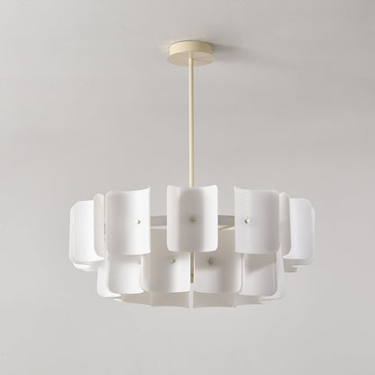 Fingerprint-Activated Chandelier with Dimmable LED Lights and Elegant