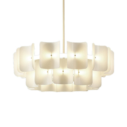 Fingerprint-Activated Chandelier with Dimmable LED Lights and Elegant