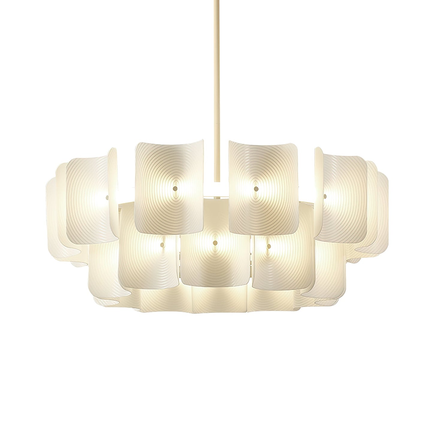 Fingerprint-Activated Chandelier with Dimmable LED Lights and Elegant