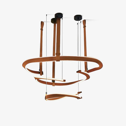 Finopi Modern Chandelier - Adjustable Height, Energy-Efficient LED