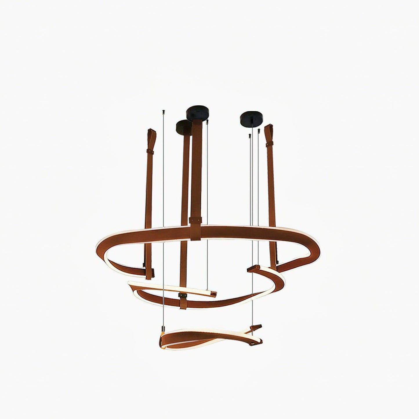 Finopi Modern Chandelier - Adjustable Height, Energy-Efficient LED