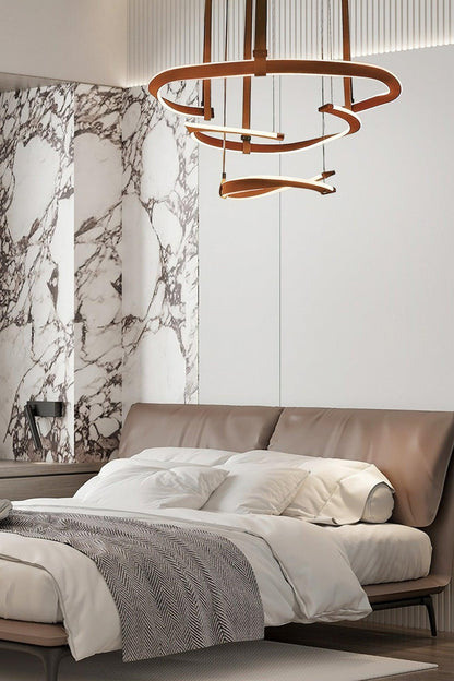 Finopi Modern Chandelier - Adjustable Height, Energy-Efficient LED