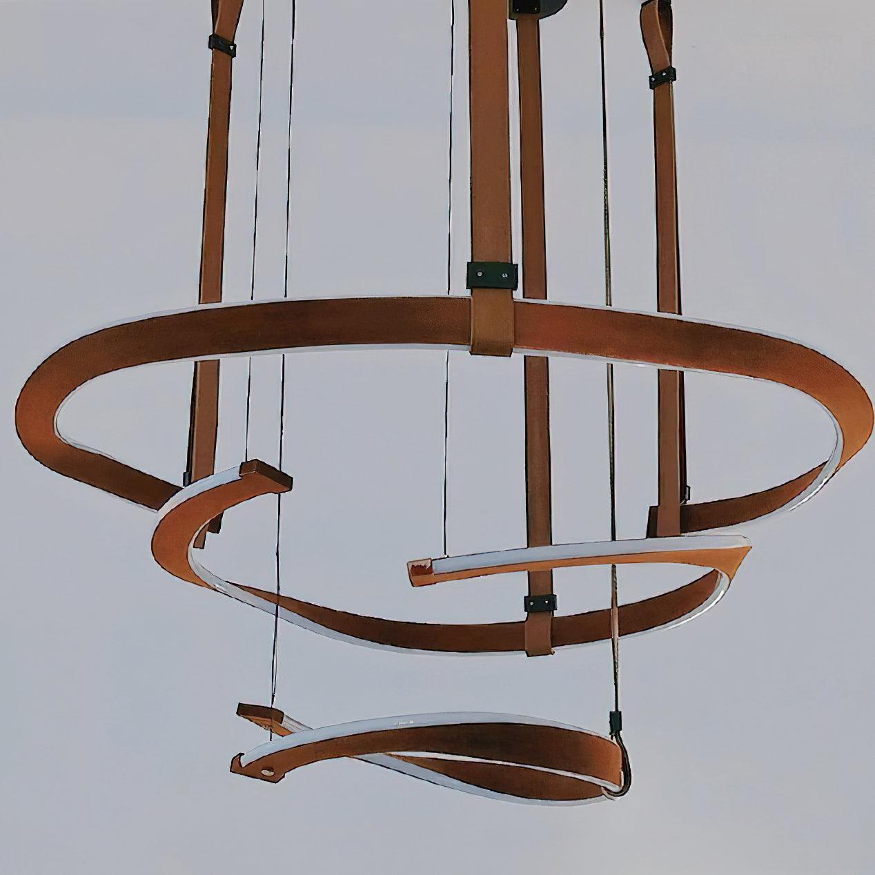 Finopi Modern Chandelier - Adjustable Height, Energy-Efficient LED