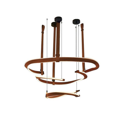 Finopi Modern Chandelier - Adjustable Height, Energy-Efficient LED
