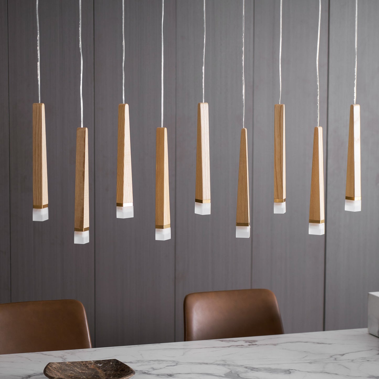 Rustic Firewood Stick Chandelier - Unique Design & Ambient Lighting