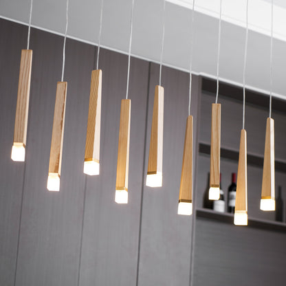 Rustic Firewood Stick Chandelier - Unique Design & Ambient Lighting