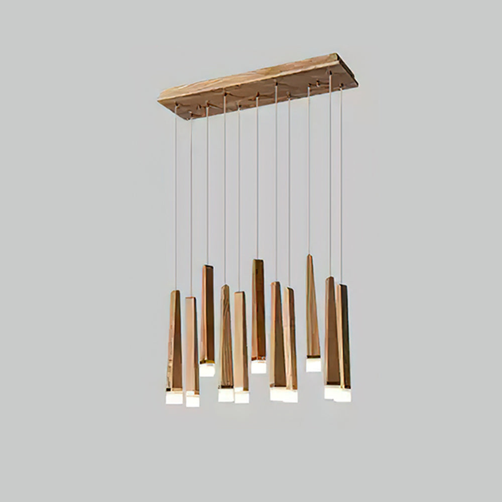 Rustic Firewood Stick Chandelier - Unique Design & Ambient Lighting
