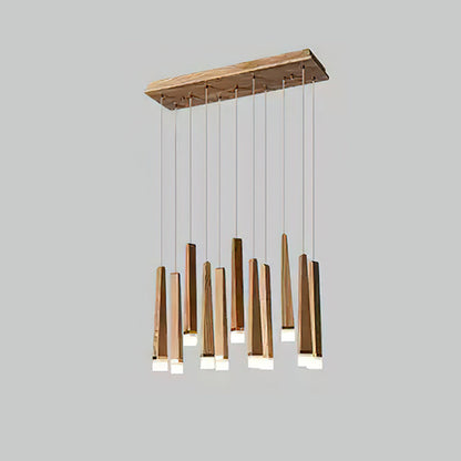 Rustic Firewood Stick Chandelier - Unique Design & Ambient Lighting