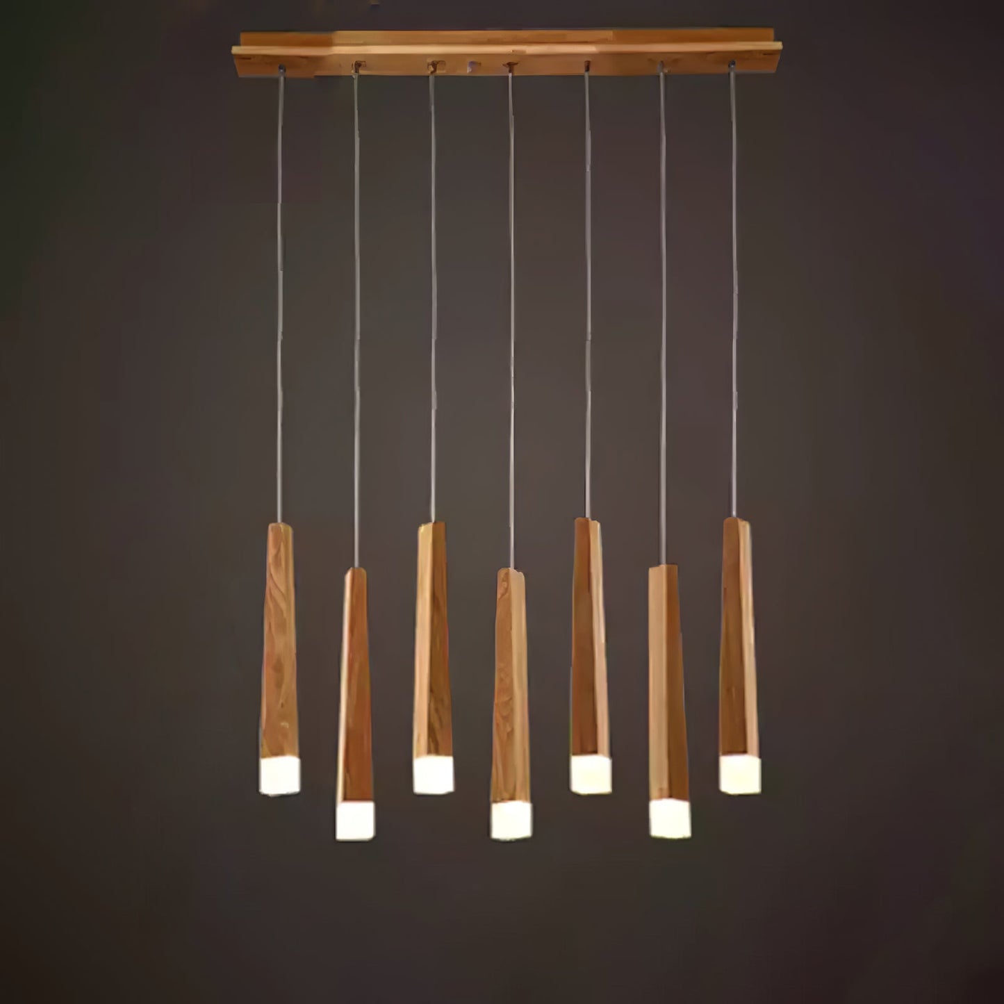 Rustic Firewood Stick Chandelier - Unique Design & Ambient Lighting