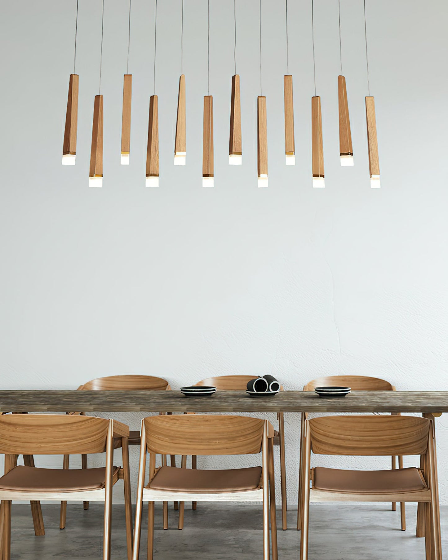Rustic Firewood Stick Chandelier - Unique Design & Ambient Lighting