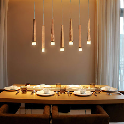 Rustic Firewood Stick Chandelier - Unique Design & Ambient Lighting