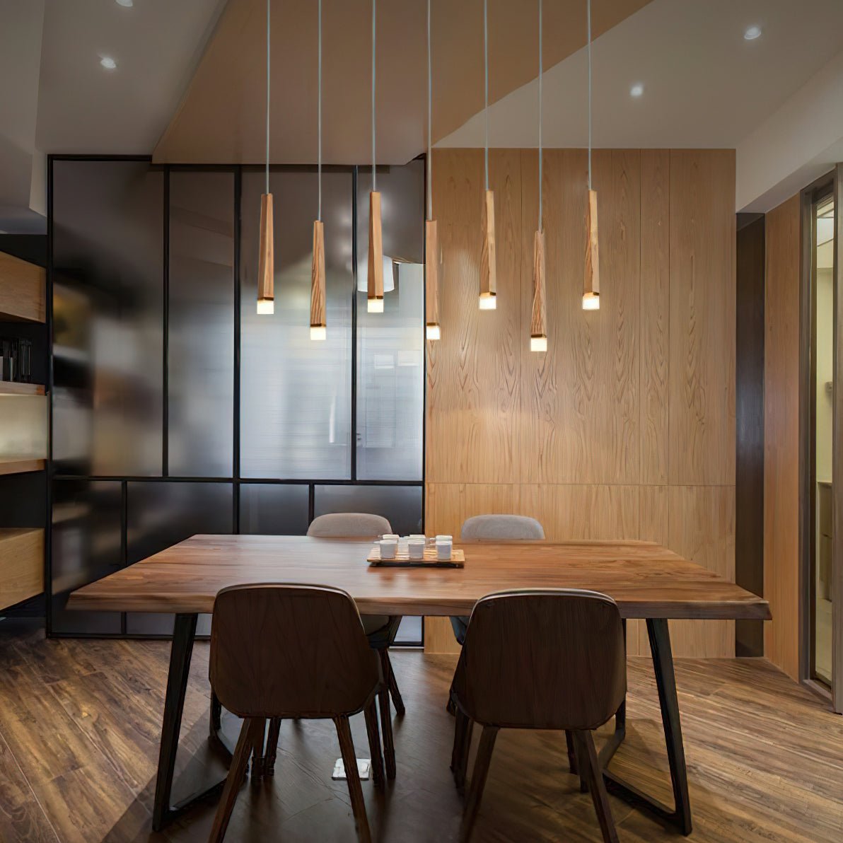 Rustic Firewood Stick Chandelier - Unique Design & Ambient Lighting