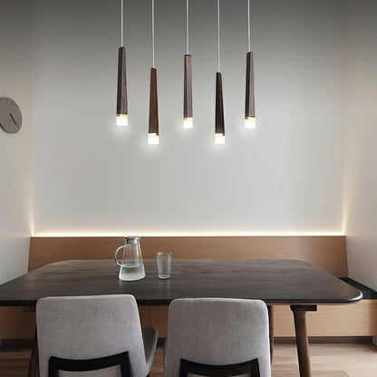 Rustic Firewood Stick Chandelier - Unique Design & Ambient Lighting
