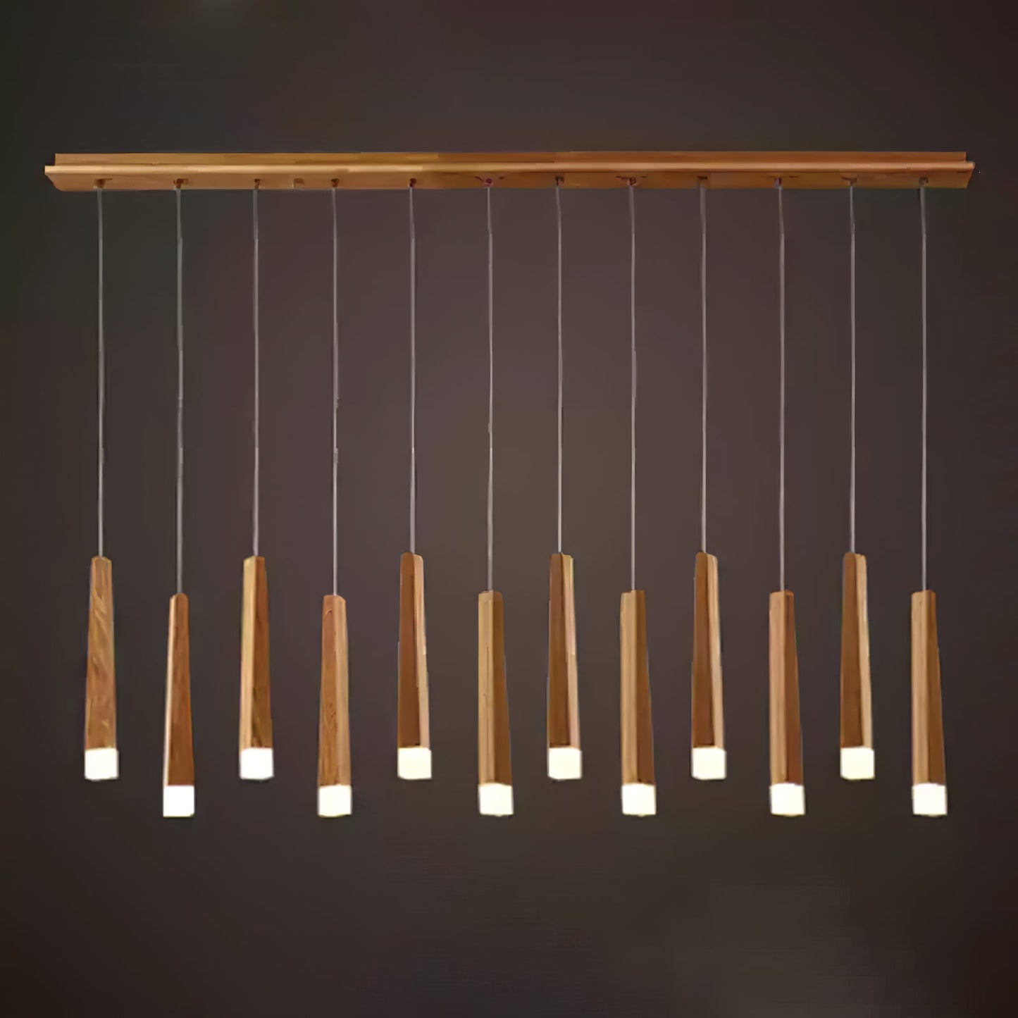 Rustic Firewood Stick Chandelier - Unique Design & Ambient Lighting