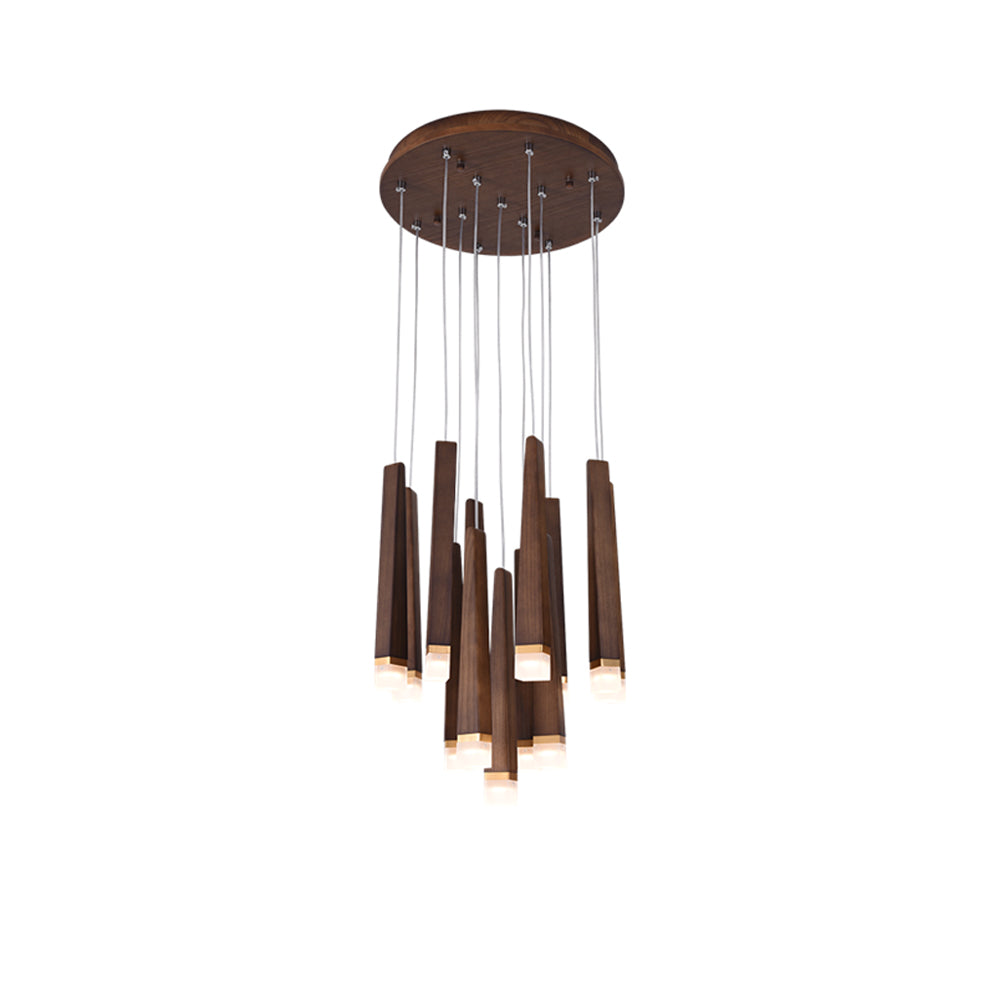 Rustic Firewood Stick Chandelier - Unique Design & Ambient Lighting