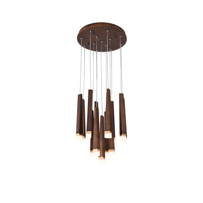 Rustic Firewood Stick Chandelier - Unique Design & Ambient Lighting