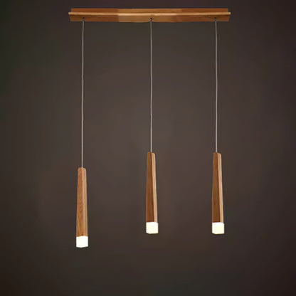 Rustic Firewood Stick Chandelier - Unique Design & Ambient Lighting